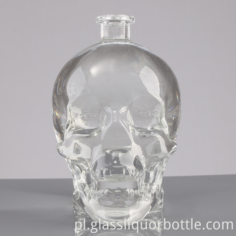 Customized Skull Glass Bottles